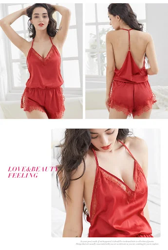 Title 2, Faceless halter dress womens one-piece pajamas