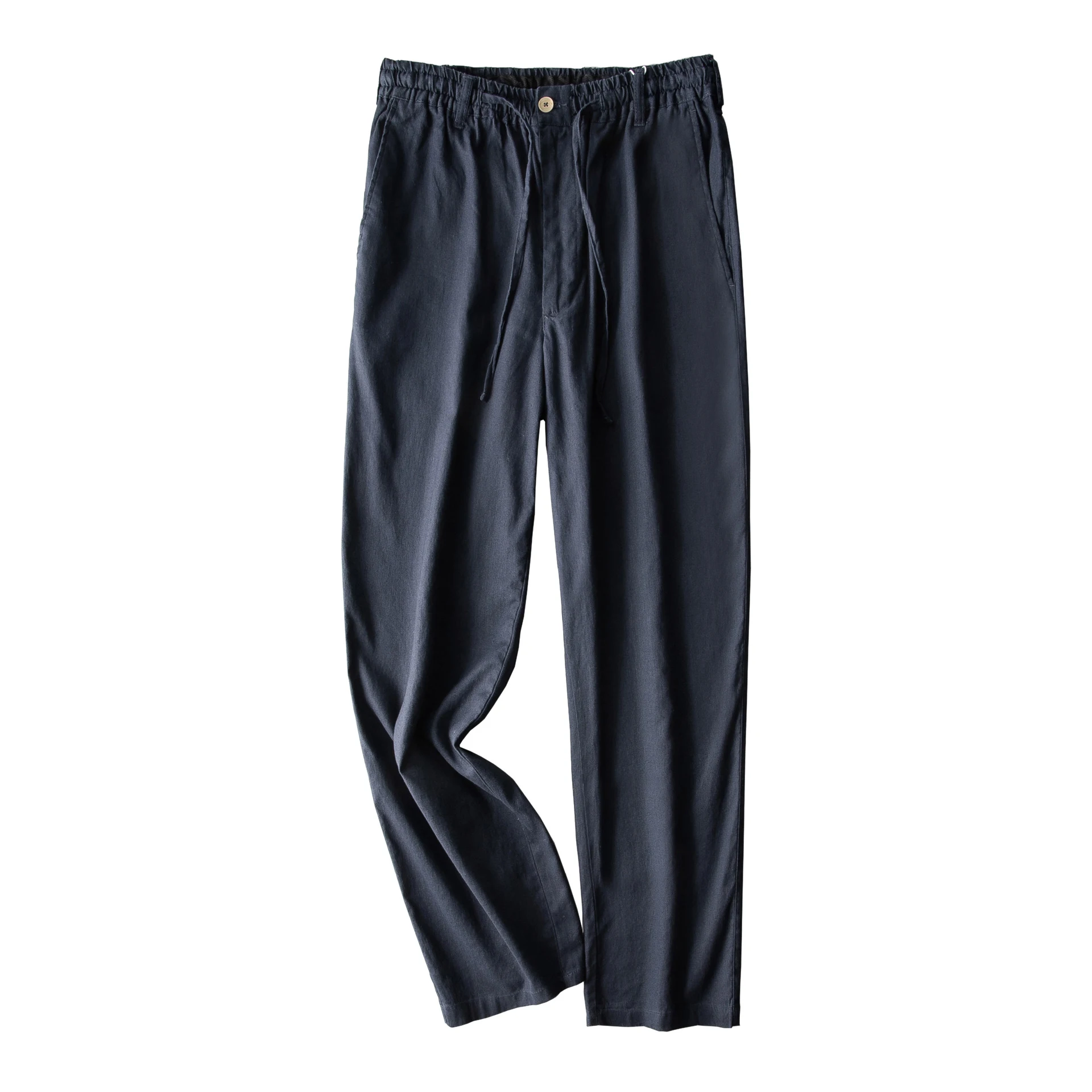 Men's Elastic Waist Loose Cotton and Linen Casual Pants for ultimate comfort, breathability, and a relaxed fit, perfect — photo 5