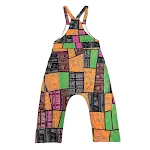 Macacão soltinho Hippie Stitching com estampa, ideal para looks casuais e despojados, conforto e estilo em uma peça só, perfeito para o dia a dia. — foto 11
