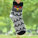 Women's owl cartoon socks – Comfortable and fun socks for everyday wear. Perfect for adding a touch of cuteness to your — photo 2