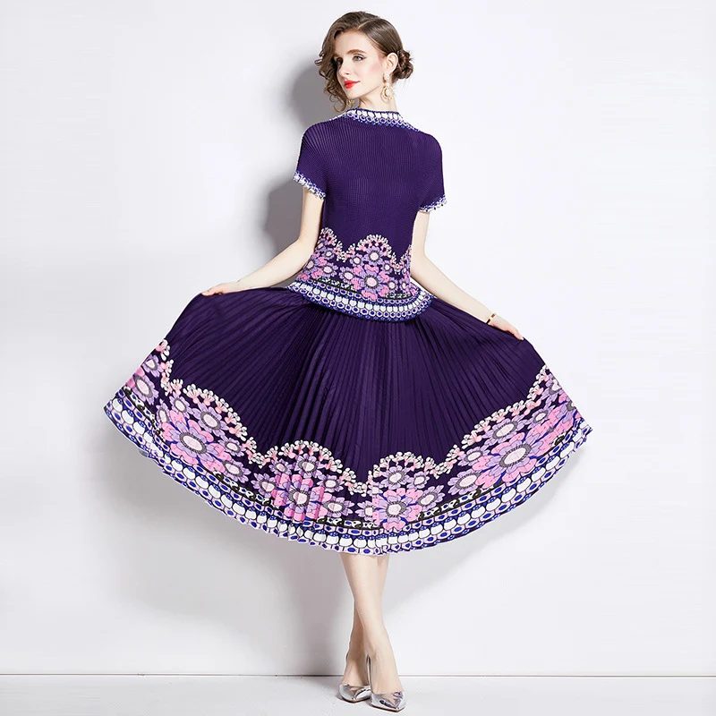 Suit Pleated 1 Top Loose Slimming Pleated Skirt — photo 7