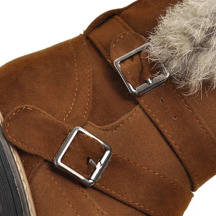 Botas de neve curtas antiderrapantes com sola grossa, tamanho grande. Conforto e segurança em dias de neve, sem escorregar. — foto 9