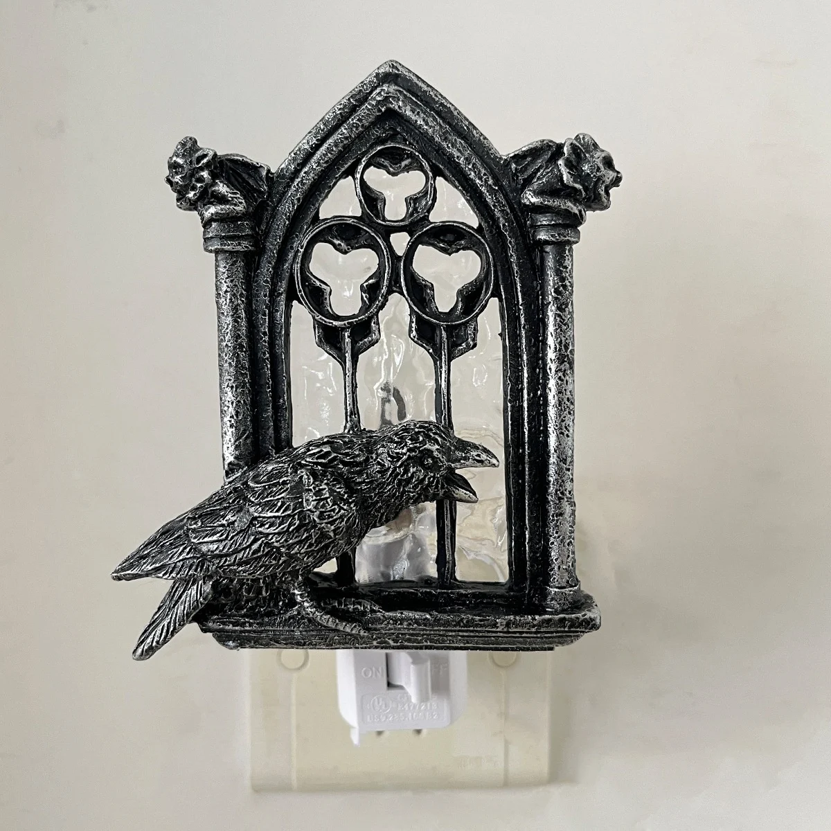 Title 5, Halloween Hanging Crow Small Night Lamp Decorat...