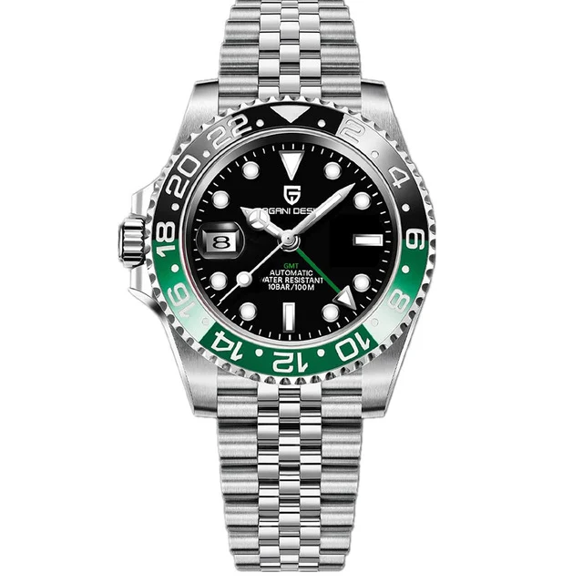 Relógio masculino totalmente luminoso com maquinário automático. Desfrute de precisão, elegância e estilo noturno. Perfeito para homens modernos. — foto 5