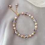 Pulseira de pérolas naturais de água doce para mulheres, um toque de elegância atemporal. Desfrute da beleza natural e sofisticação que ela proporciona. — foto 5
