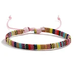 Pulseira de Tecido de Algodão e Linho Trama Simples e Versátil Cordinha de Amizade Para Todas as Ocasiões Leve e Confortável Ideal para Presentear — foto 20