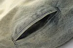 Giacca Cappotto Denim Spessa Trapuntata con Lavaggio Sfumato, per calore e stile. Comfort e look alla moda per affrontare le giornate fresche. — foto 8
