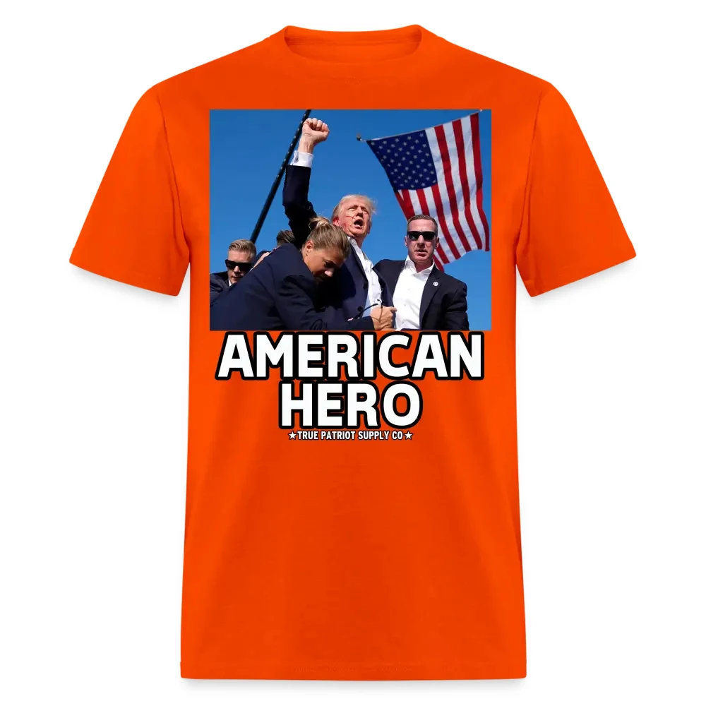 Camiseta Unissex Clássica Trump Shot Tentativa de Assassinato Herói Americano Punho Erguido — Conforto e Orgulho Patriótico — foto 3
