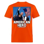 Camiseta Unissex Clássica Trump Shot Tentativa de Assassinato Herói Americano Punho Erguido — Conforto e Orgulho Patriótico — foto 3