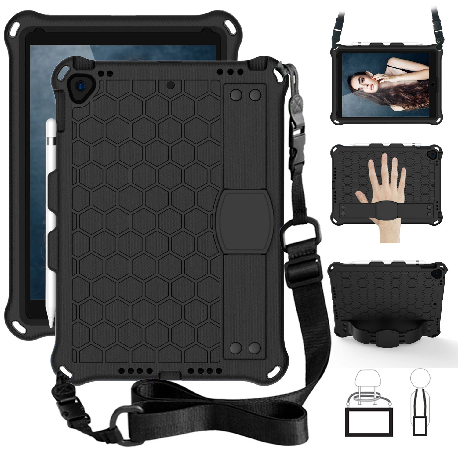 Title 2, Capa EVA Honeycomb para iPad 10.2 Novo Compatív...