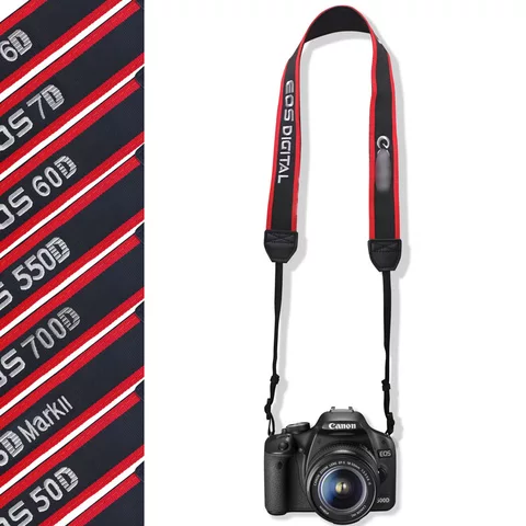 Title 12, Embroidered SLR camera strap for comfort and st...