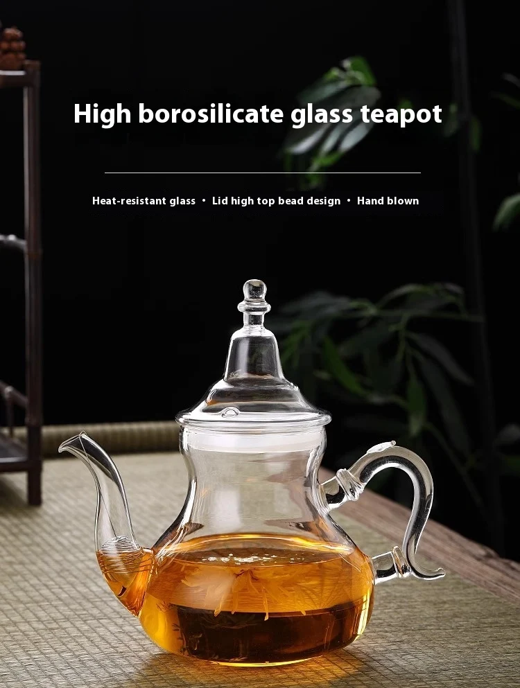 Title 1, Chaleira de vidro borosilicato para chá aromáti...