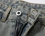 Pantaloni Jeans Uomo con Cuciture Cowboy Classiche, Resistenti e Confortevoli, Perfetti per Uso Quotidiano e Lavoro, Stile Western Vintage — foto 3