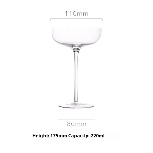 Title 4, Nordic Style Creative Glass Cocktail Glass. Ele...