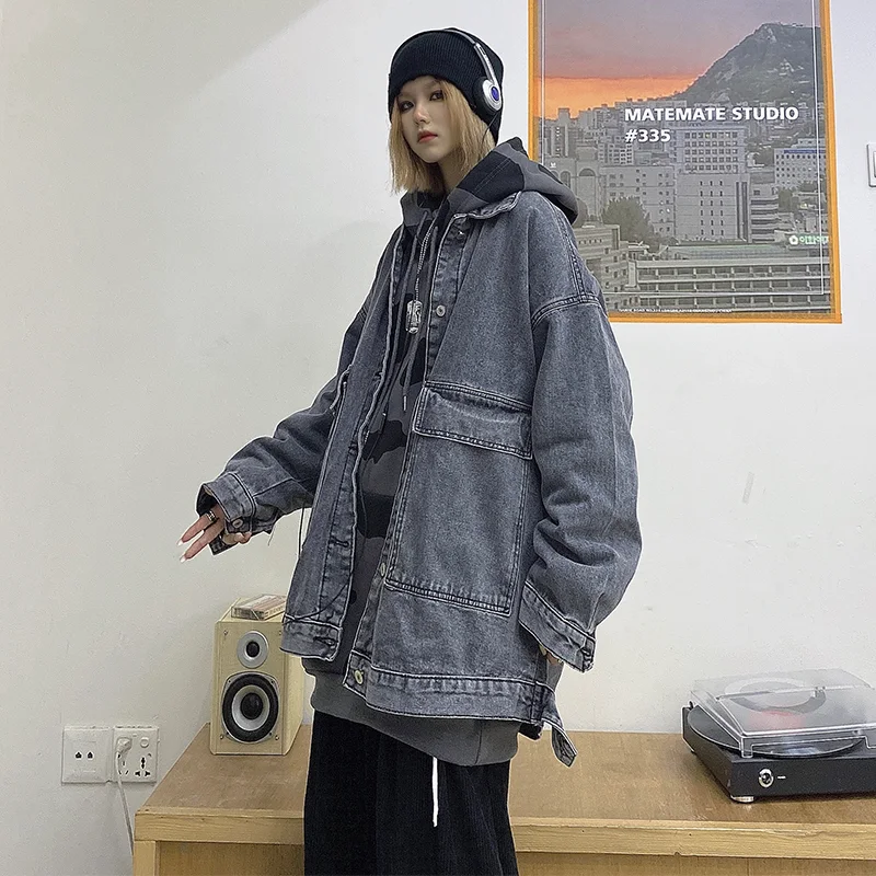 Title 3, All Match Harajuku Style lange mouwen tooling j...