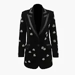 Women's elegant velvet blazer perfect for special occasions. Sophisticated design for a luxurious look and comfortable f — photo 2