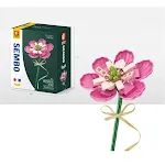 Quebra-cabeça Bouquet de blocos de montar, construa flores. Brinquedo criativo que estimula a imaginação, perfeito para crianças e adultos. — foto 10