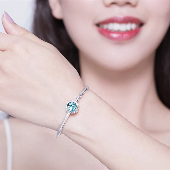 Pulseira de contas Mundo Subaquático em Prata 925 para mulheres. Design elegante e charmoso, ideal para um visual delicado e oceânico. — foto 5