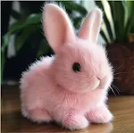 Pelúcia de Coelho Realista de Desenho Animado Criativa Brinquedo Macio Ideal para Crianças Presente Perfeito para Abraçar e se Divertir — foto 3