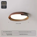 Luminária de teto nórdica para quarto Iluminação LED moderna e elegante. Crie um ambiente acolhedor e relaxante no seu quarto com esta lâmpada. — foto 18