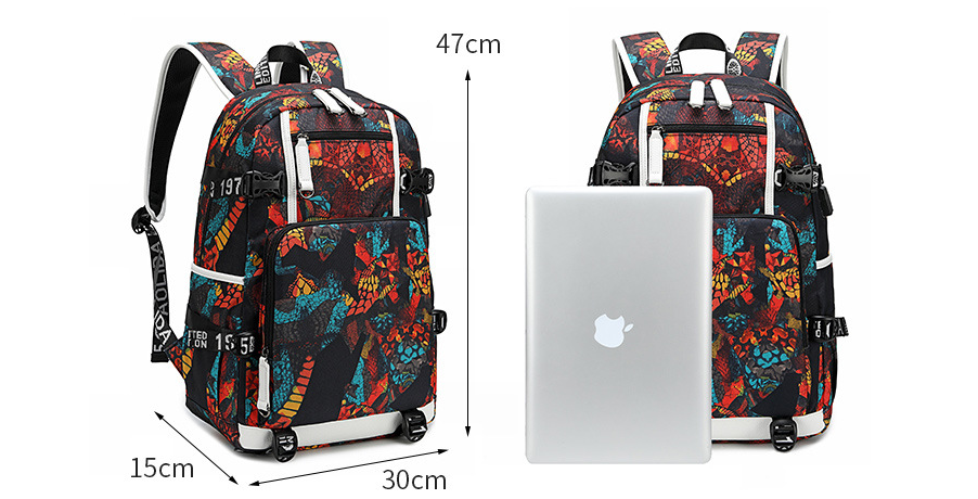 Title 1, Oxford water splashing Backpack protects your b...