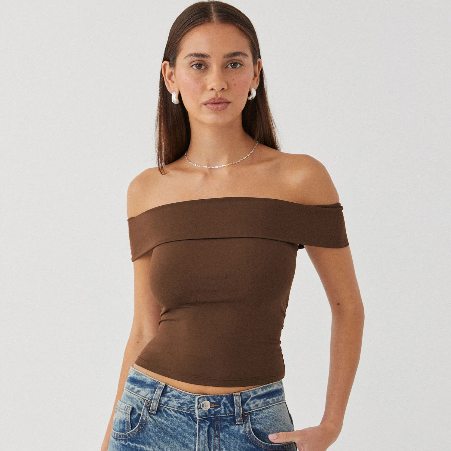 Novo tubo superior sexy camiseta fora do ombro quente menina puro desejo estilo topo para mulher — foto 6
