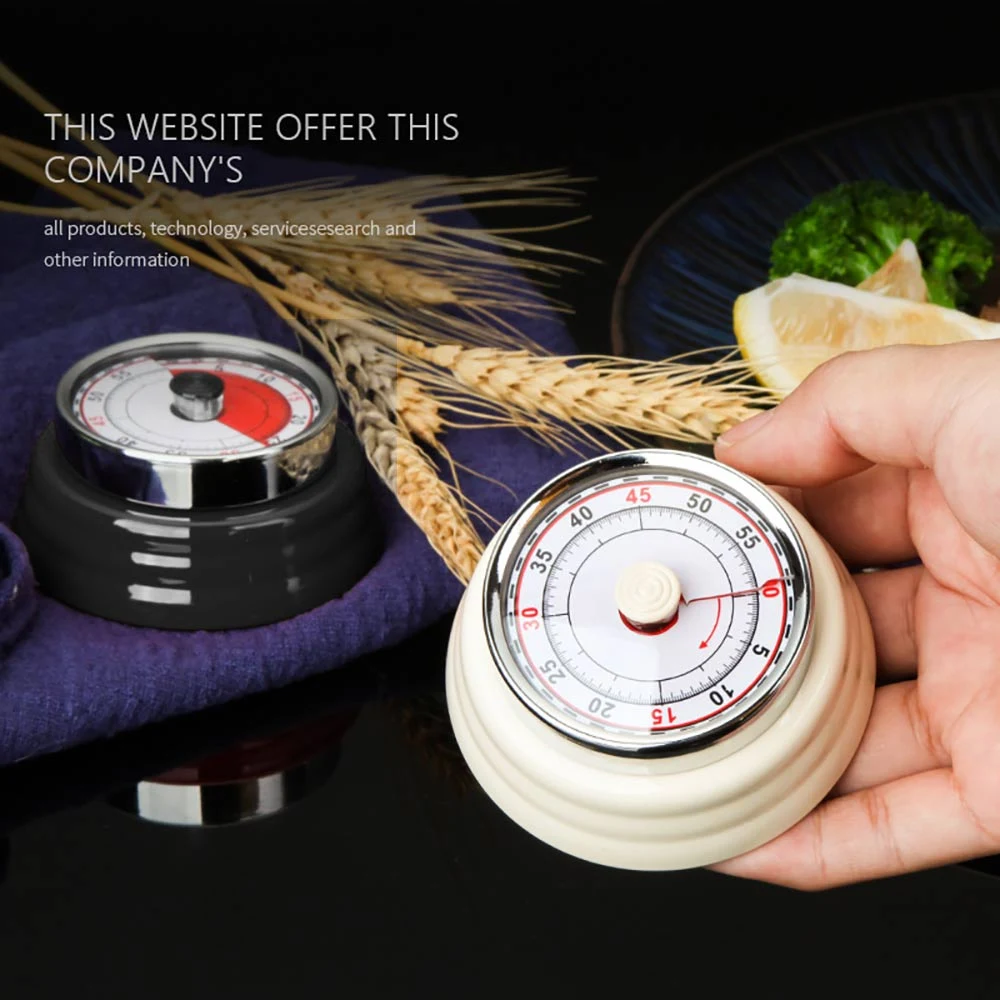 Title 2, Stainless Steel Mechanical Kitchen Timer Magnet...