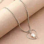 Colar NZ2063 com pingente de cogumelo de amor, tendência Harajuku de joias europeias e americanas, corrente de contas feminina, design transfronteiriço. — foto 4