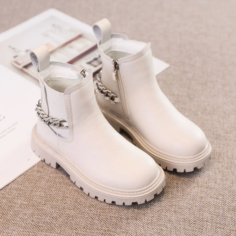 Title 3, Girls British Style Boots Fashion All-match Ve...