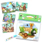 Livro de pintura com água para educação infantil, anime, inglês digital, conhecimentos básicos, álbum de grafite aquarela. — foto 12