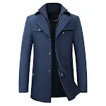 Casaco de lã quente de moda casual de negócios masculino Um casaco elegante e confortável para homens que buscam estilo e aquecimento nos dias frios. — foto 2
