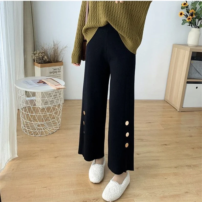 Title 10, Calças Bootcut Femininas de Cintura Alta, Desig...