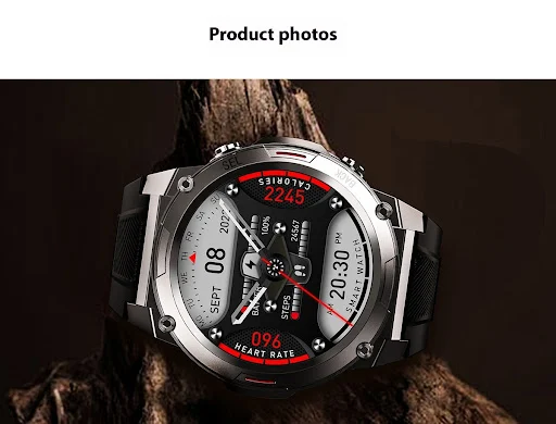 Title 2, Smartwatch NFC IP68 à prova dágua com tela de ...