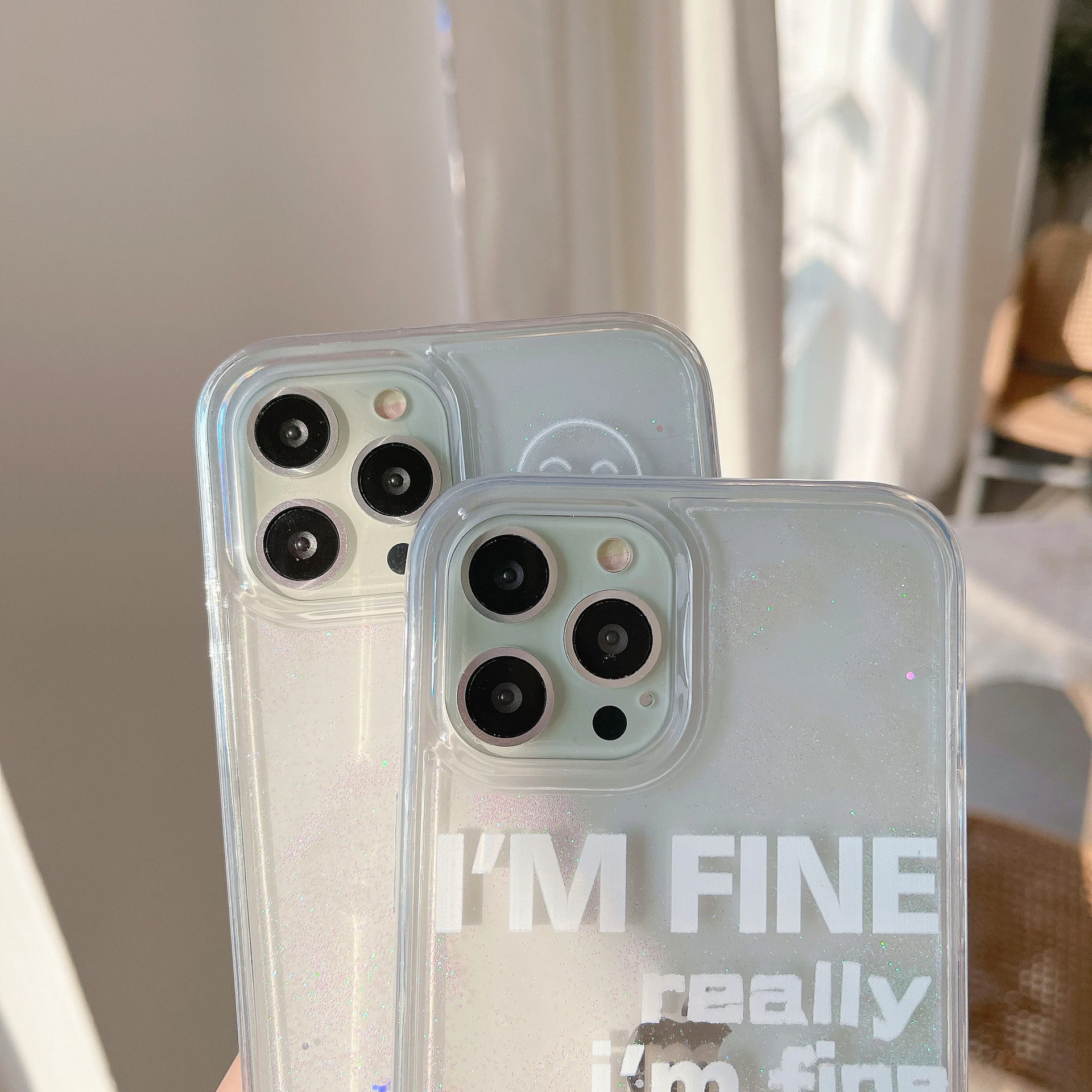 Title 4, Ins Fan Phone Case with Quicksand, Protective C...