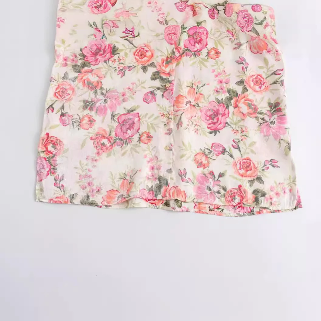 Dames casual all-match shirt met bloemenprint, veelzijdig te combineren. Voor een moeiteloze en stijlvolle look, perfect voor dagelijks gebruik. — foto 16