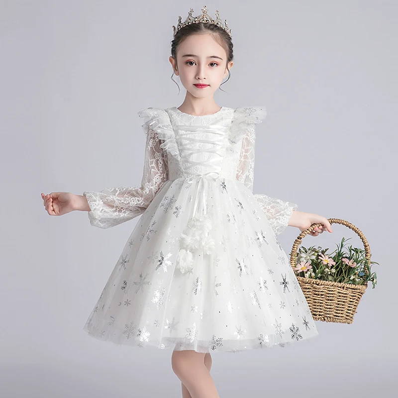 Kinder Herbstkleid für Mädchen, warm und bequem, ideal für kühle Tage, mit süßen Designs, perfekt für Schule oder Freizeit. — foto 2