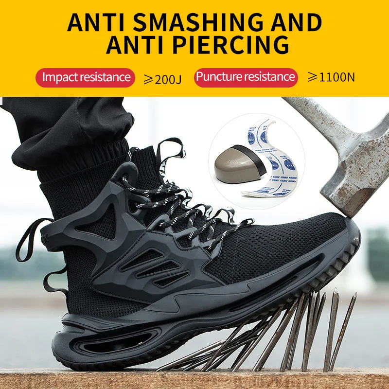 Title 8, Scarpe antinfortunistiche uomo alte con puntale...
