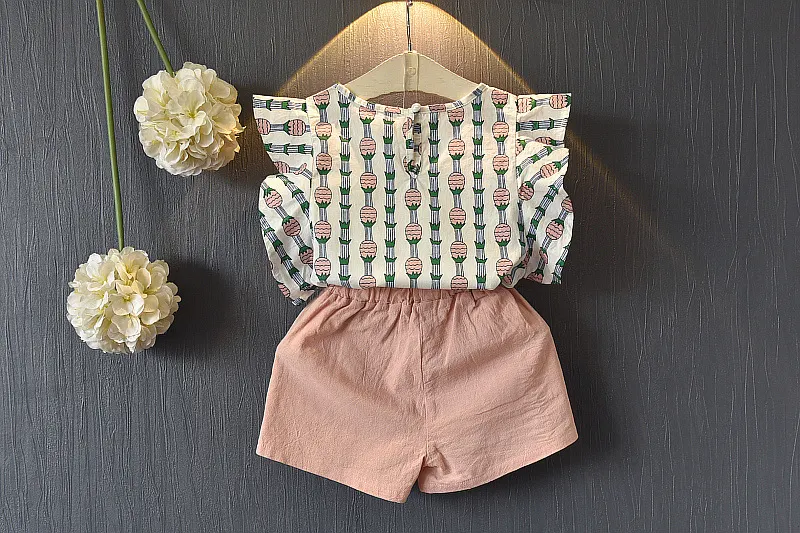 Title 2, Conjunto de shorts com mangas voadoras de abaca...