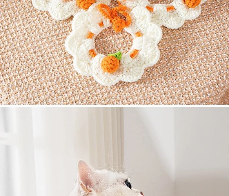 Title 13, Cat Knitted Scarf Neckband Necklace, an adorabl...
