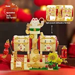 Cloud Night Light Mirror Castle Rose Building Blocks Toy for Girls, Valentine's Day Decoration, Creative Children's Gift — photo 2