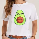 Women's Fashionable Simple Printed Short-sleeved T-shirt. Comfortable and stylish, perfect for casual wear. Easy to pair — photo 17