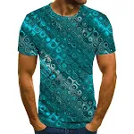 T-shirt casual da uomo, di colore chiaro. Perfetto per un look rilassato e confortevole. Ideale per tutti i giorni. Scegli la comodità e lo stile. — foto 3