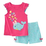 Novidades de Verão Conjunto de Algodão com Desenhos Animados para Meninas Roupa Infantil Fresca e Leve Perfeita para os Dias Quentes Conforto e Diversão — foto 3