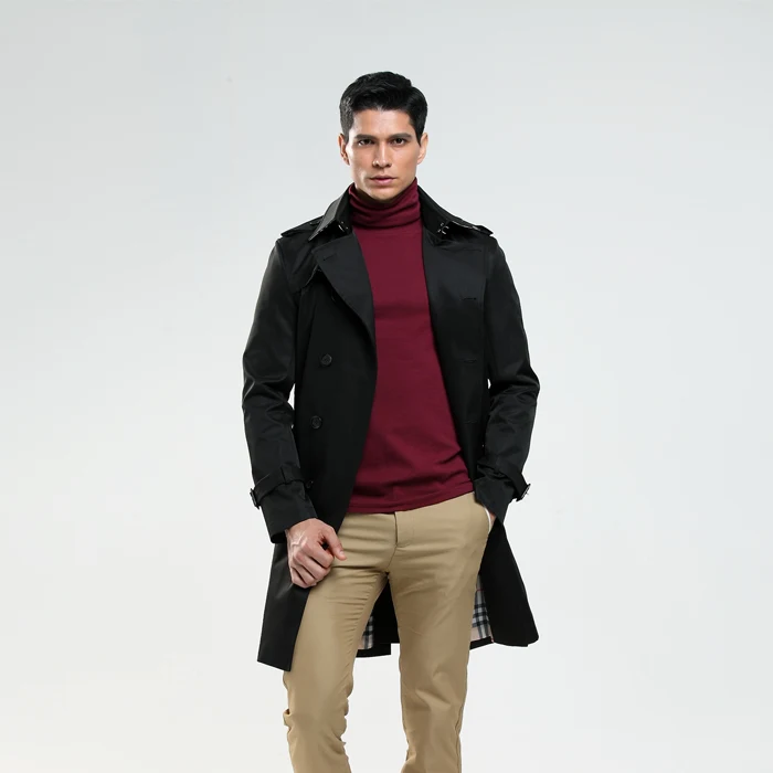 Middle-aged Men's Korean Tide Coat Stylish Warm Jacket for Mature Men Comfortable Outerwear Modern Design Perfect for Au — photo 4