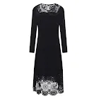 Women's Solid Color Chest Wrap Lace High Waist Base Dress — photo 2