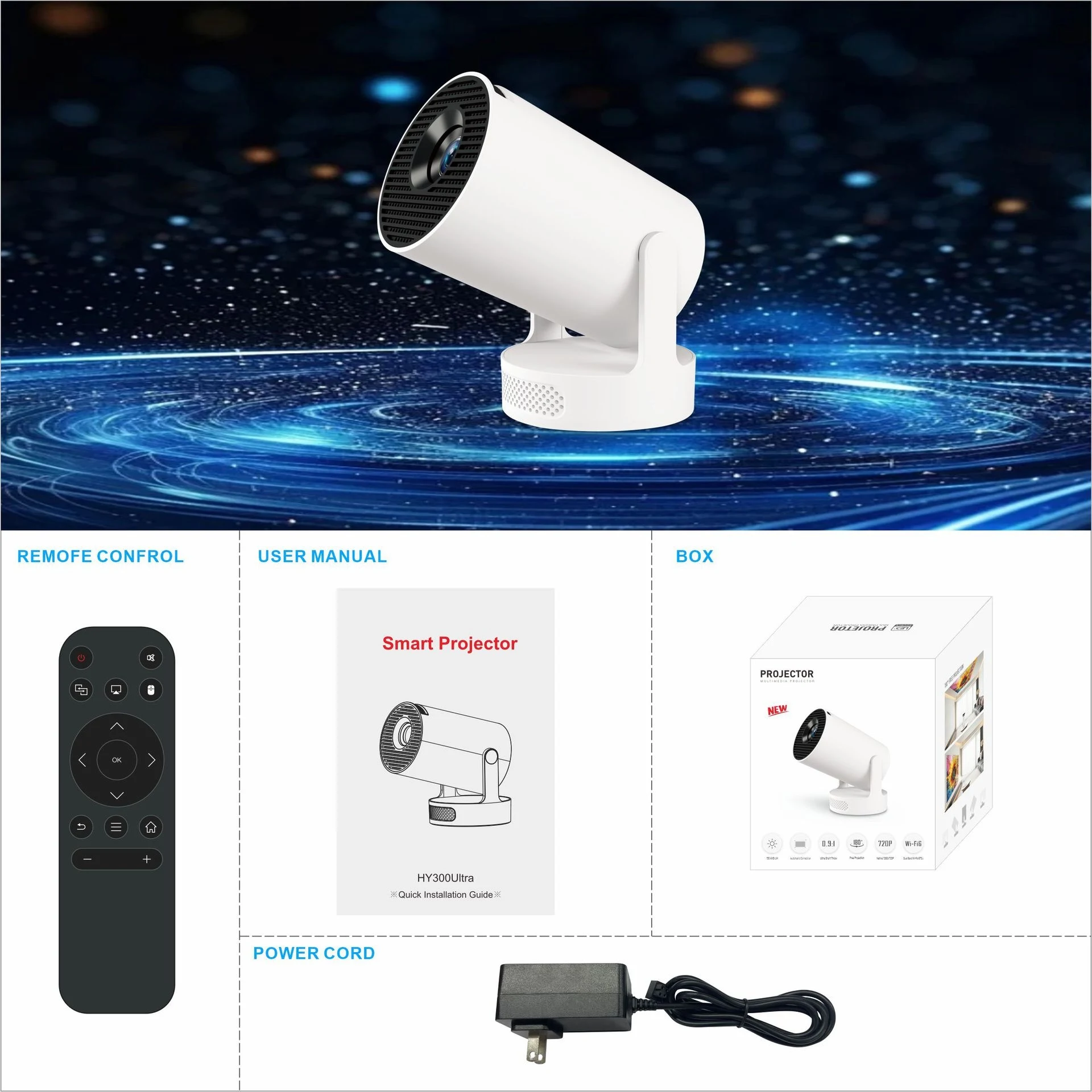 Title 1, Ultra Short Throw Hy300Ultra HD 4K Home Mini Pr...
