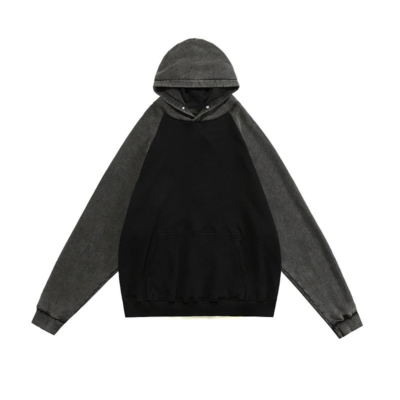 Title 11, Retro Hoodie Trendy Long Sleeve High Street Hoo...