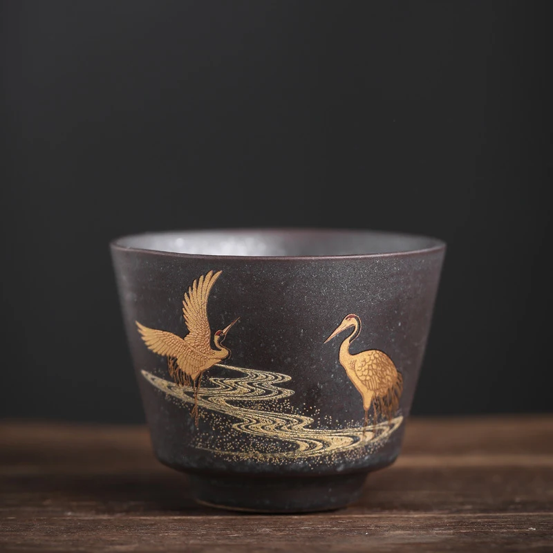 Japanese Style Hand Made Ceramic Tea Cup Set, Enjoy Tea in Style, Unique Design, Perfect for Tea Drinking and Relaxation — photo 5