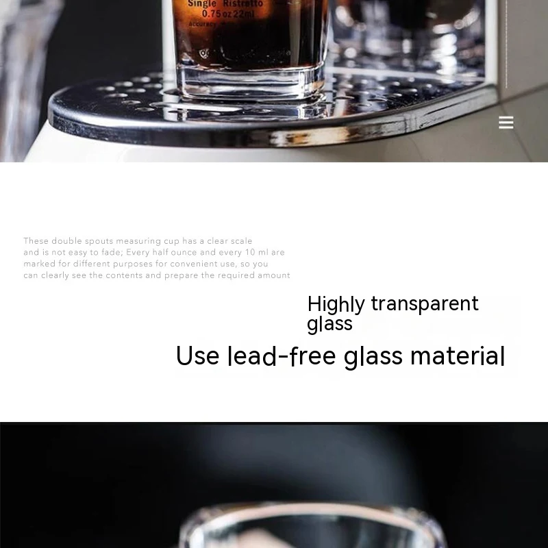 Title 4, Thick Bottom Glass Small Square Cup With Scale ...