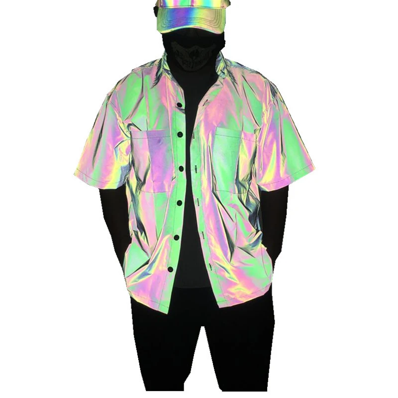 Title 4, Reflective short sleeve shirt for enhanced visi...